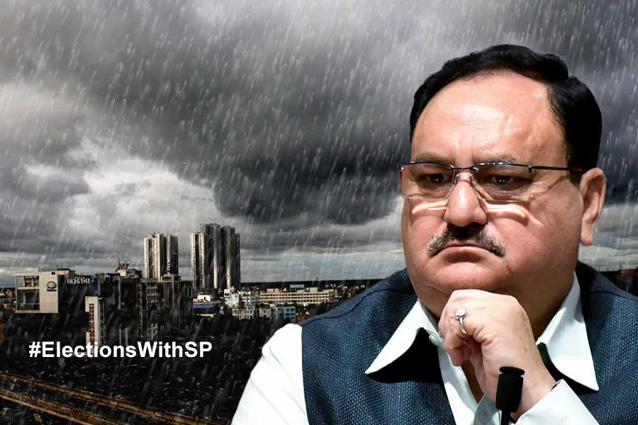 Due to bad weather J P Nadda’s rally cancelled