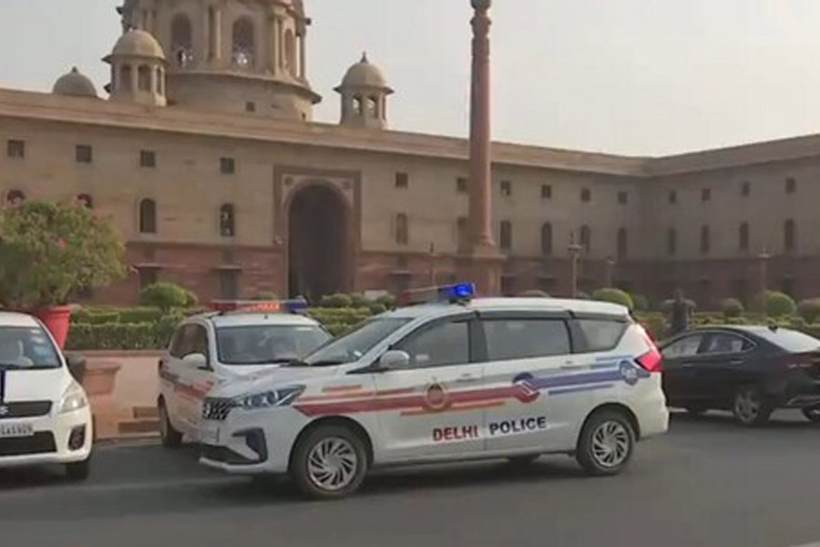 Bomb threat in North Block