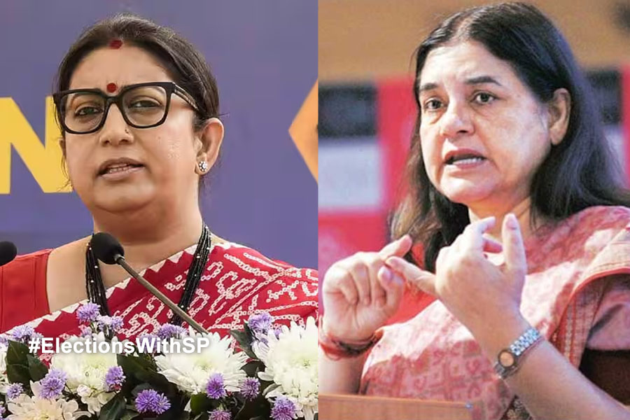 Smriti Irani says Maneka Gandhi was assaulted by Congress in Amethi