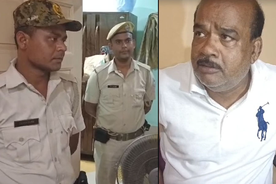 Security provided by Barrackpore police to the attacked businessman Ajay Mandal