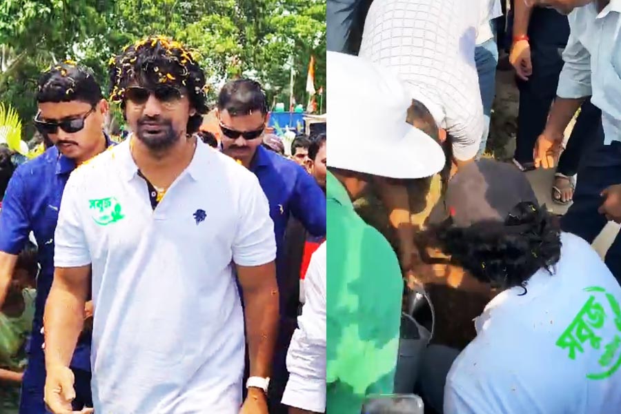 Dev planted Ten thousand trees in Ghatal after Lok Sabha Election