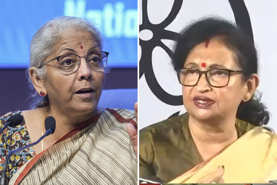 Union finance minister Nirmala Sitharaman agrees with Chandrima Bhattacharya's request to allot debt free loan in natural disaster