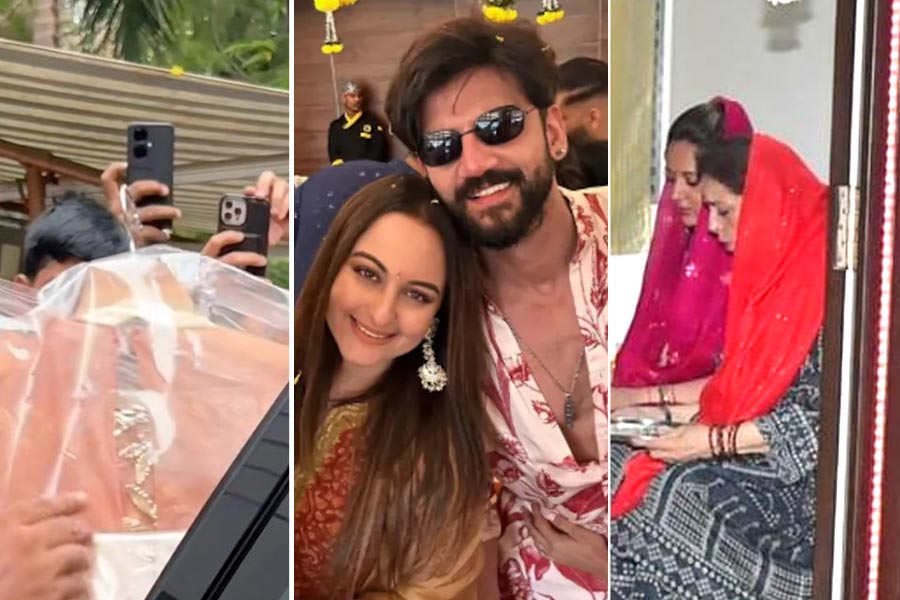 Here are some glimpse of actress Sonakshi Sinha and Zaheer Iqbal’s wedding