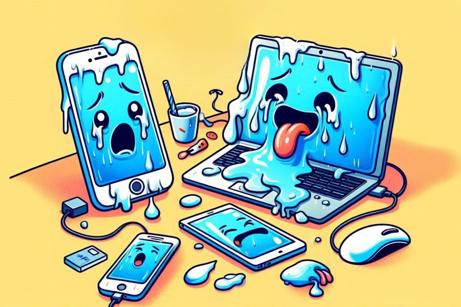 in this summer electronic devices are also extreme heat here is the solution