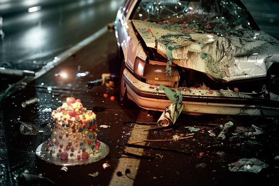 Accident at midnight birthday celebration at Garbeta, two friends died