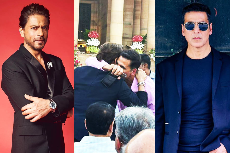 SRK, Akshay Kumar Share Warm Hug at PM Modi's Oath-Taking Ceremony, Break Internet