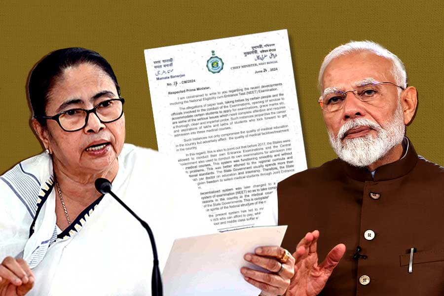 Mamata Banerjee latter to Prime Minister Narendra Modi on NEET issue