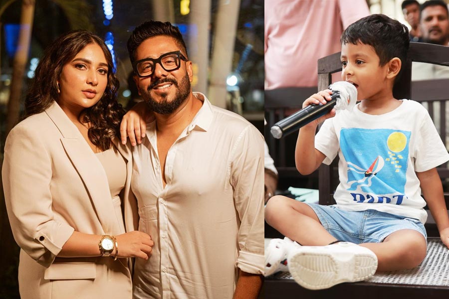 Raj-Subhashree's son Yuvaan enters into Light Camera action world, actress shares photo