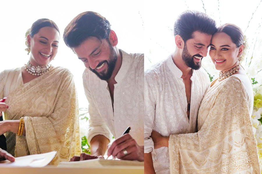 Sonakshi Sinha, Zaheer Iqbal married in civil ceremony, send sweets to paps