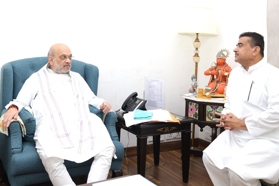 Suvendu Adhikari meets Amit Shah and discusses issues on lynching and JCB, Jayant Sing