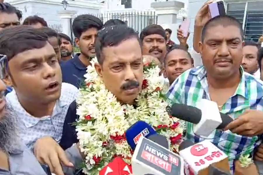 Police searched Arabul Islam's car in Bhangar