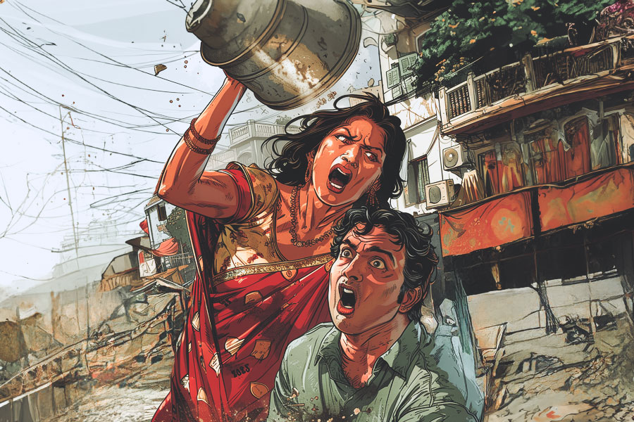 Woman allegedly killed her husband with bucket in Nadia