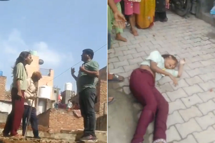 Delhi girl fall down from building after builder slaps her