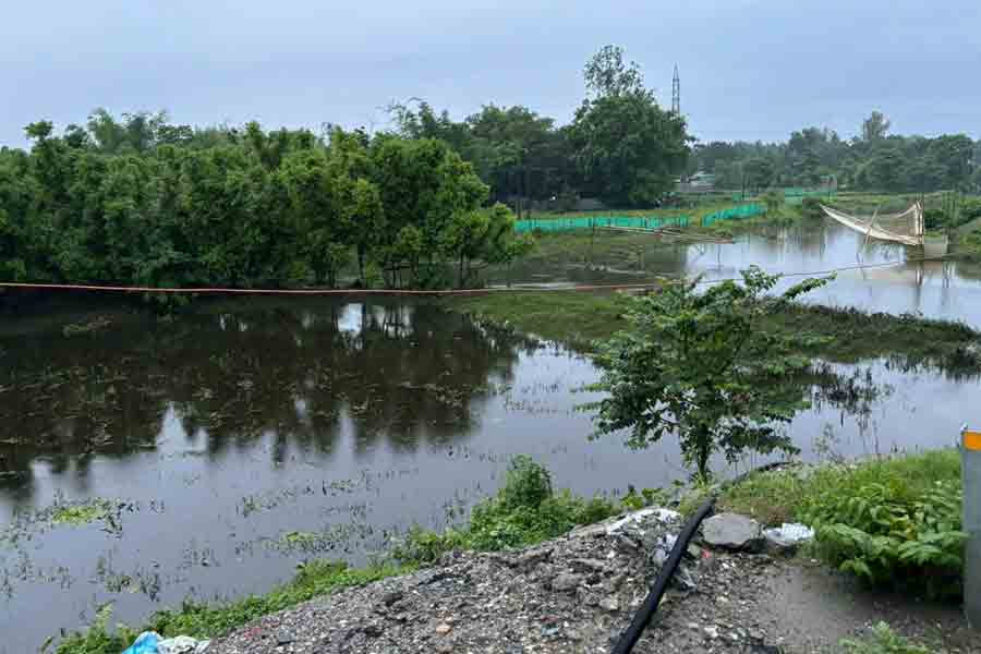 Locals of Moynaguri protest against encroachment at Dhorola river