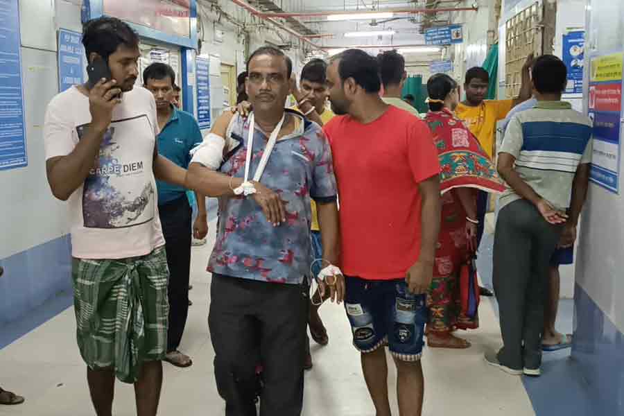 A businessman of Magrahat allegedly shot himself