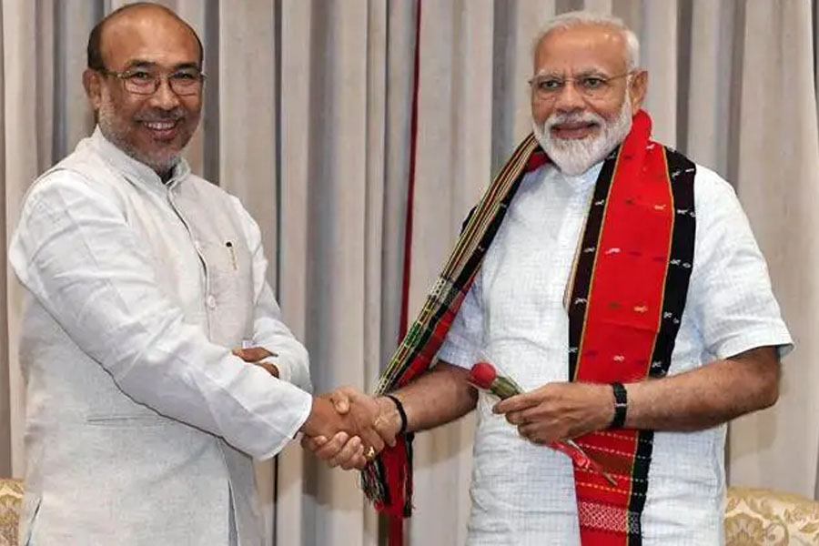 PM Modi, Biren Singh's 1st Face-To-Face Meeting On Manipur Violence