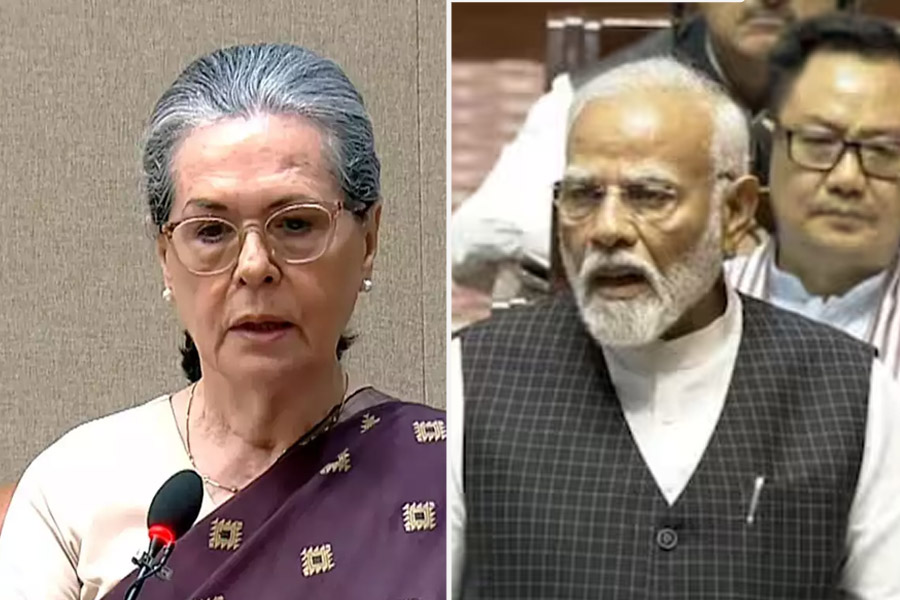 PM Modi takes 'remote control' dig at Sonia Gandhi, opposition walk out
