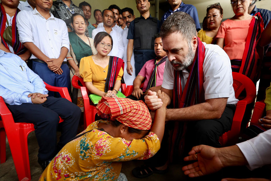 Rahul Gandhi's third Manipur visit, Congress attack Narendra Modi
