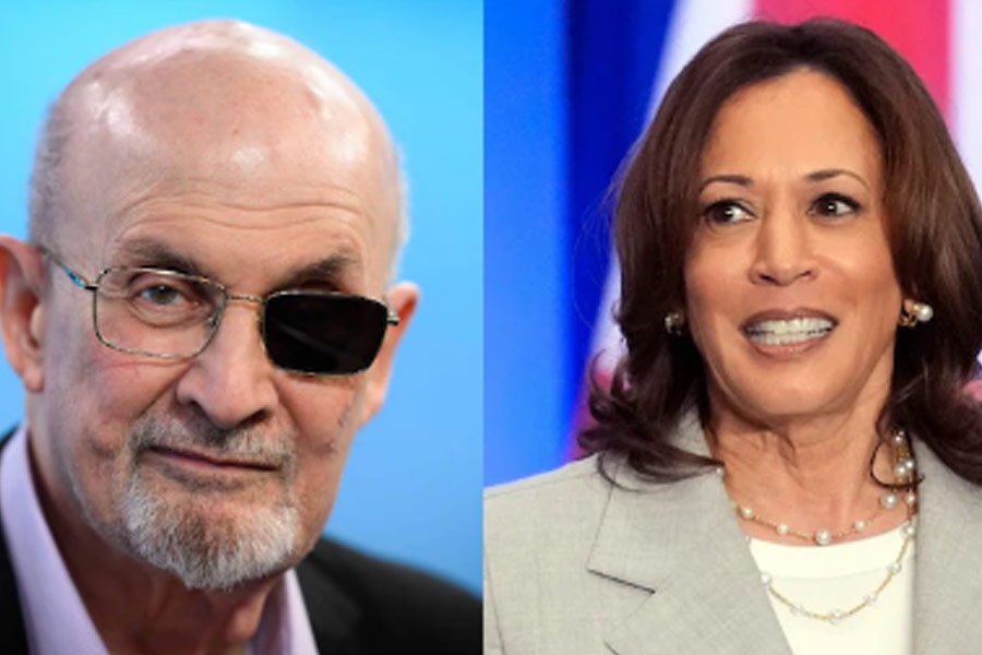 Salman Rushdie backs Kamala Harris for US presidential polls