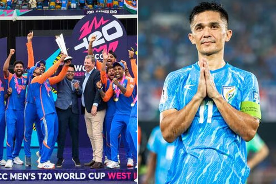 Sunil Chhetri lauded India Cricket Team's efforts behind their T20 World Cup glory