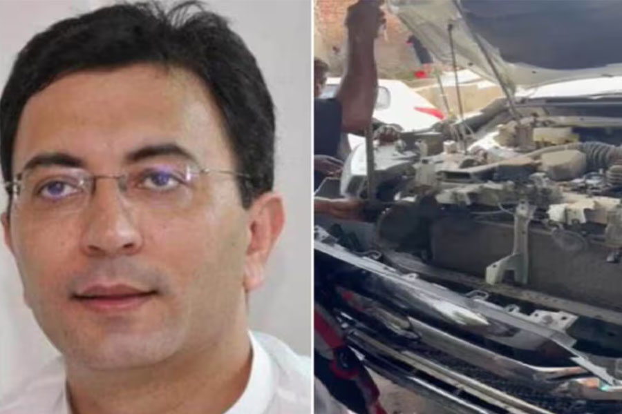 Union minister Jitin Prasad convoy face accident