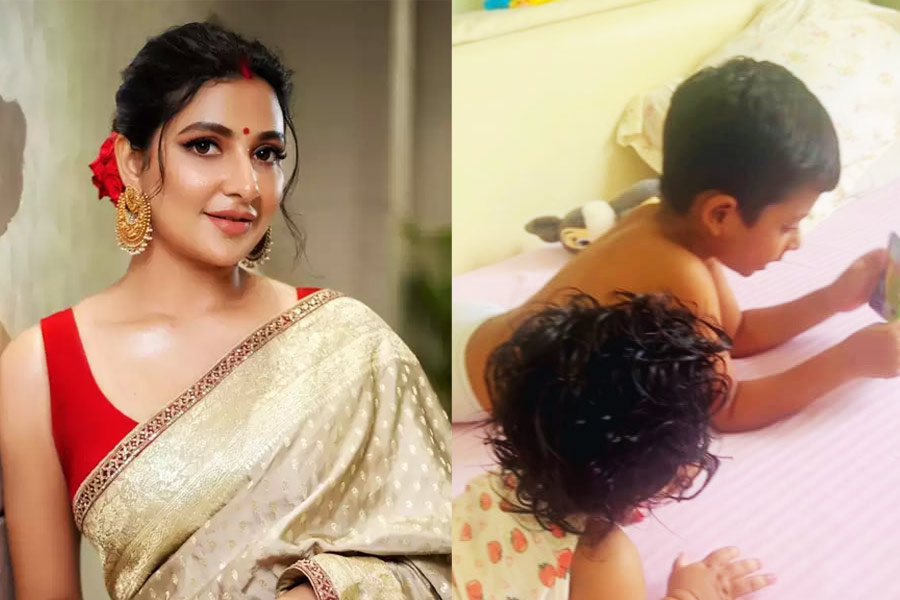 Subhashree Ganguly shares sweet glimpse of kids