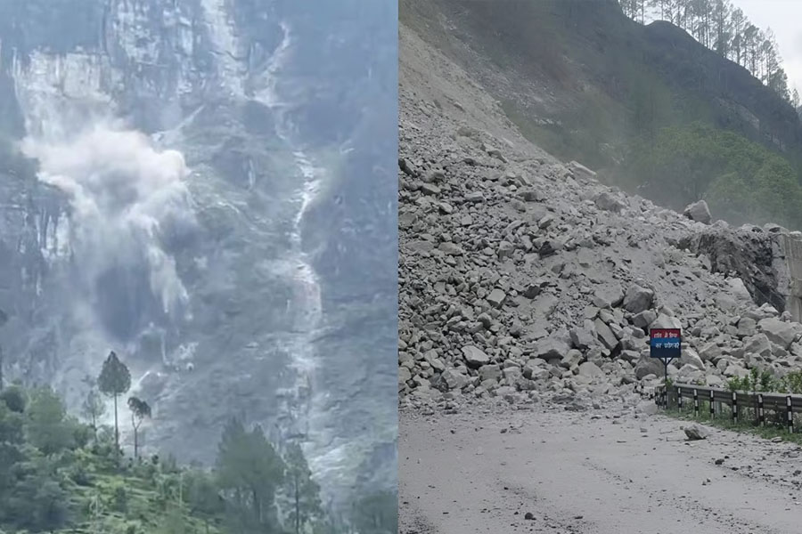 Massive landslide on Badrinath national highway, traffic disrupted