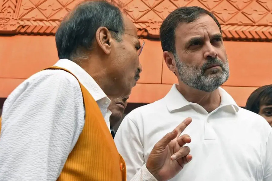 Rahul Gandhi meets Congress leader Adhir Ranjan Chowdhury