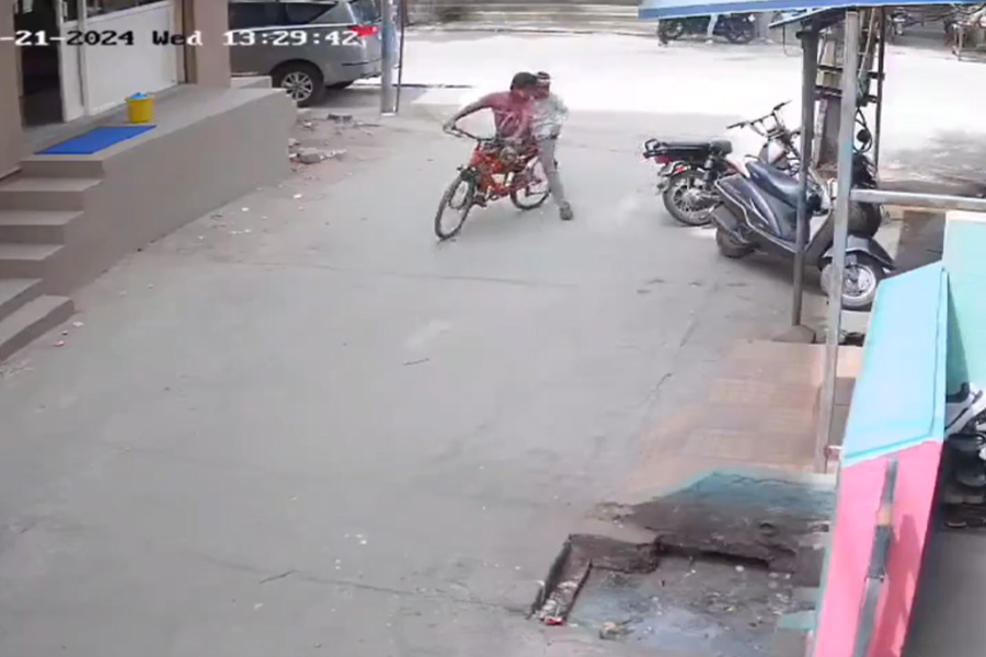 Andhra Boy Electrocuted While Returning From School On Cycle