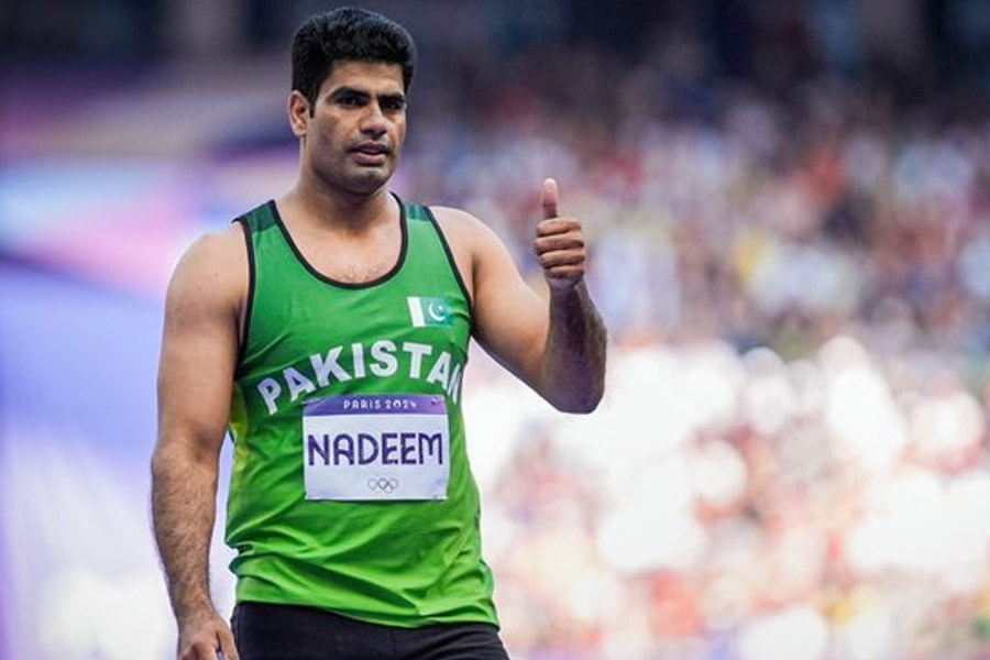 Arshad Nadeem reacts to being gifted a buffalo