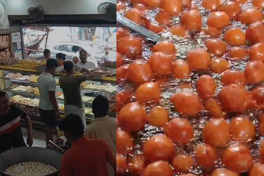 Sweet shop in Bandel sells different kinds of sweets made from palm to celebrate Janmashtami