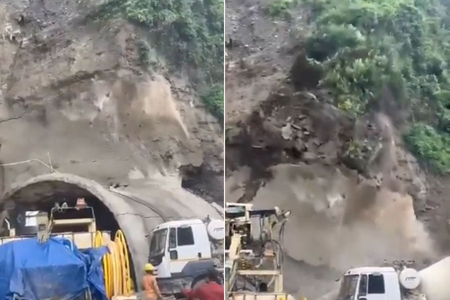 Construction Tunnel Collapses in Shimla