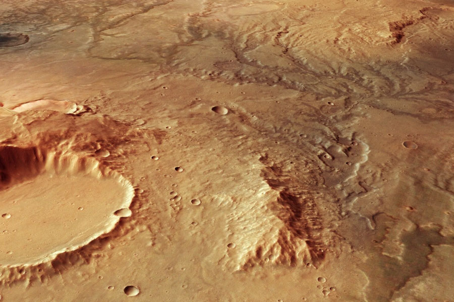 Scientists find huge amout of ground water into underland in Mars through NASA's machine