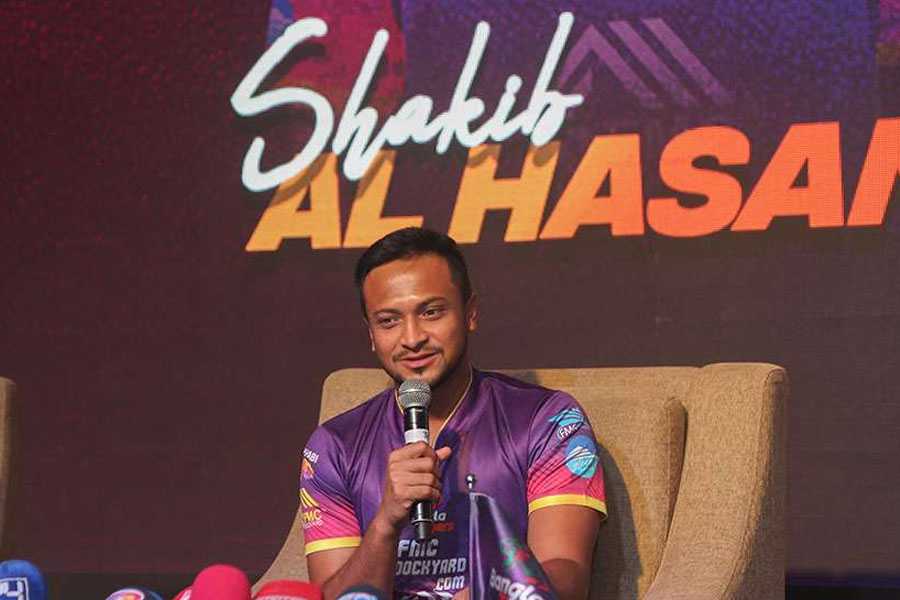Shakib Al Hasan was awarded player of the match in Global T20 Canada 2024