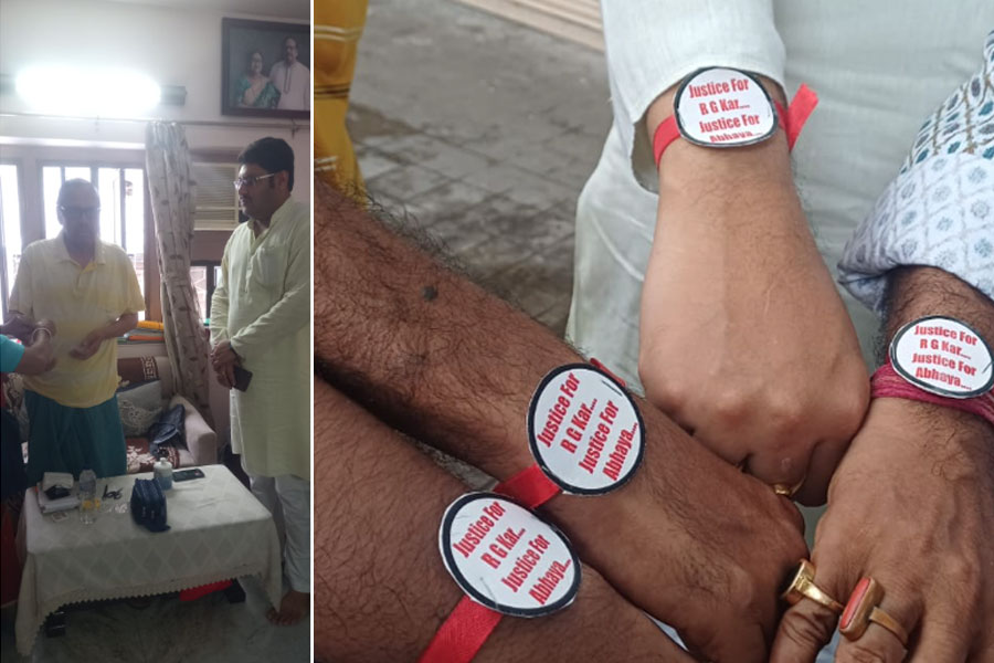 RG Kar Incident: Congress Leader Asutosh Chatterjee went to Sukhendu Sekhar Roy's home to tie Rakhi