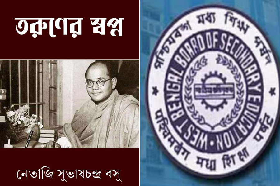 Taruner Swapna Book of Subhas Chandra Bose is included in class 10 syllabus