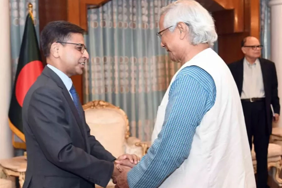 Indian High Commissioner Pranoy Verma meets Dr. Muhammad Yunus amidst flood Situation in Bangladesh