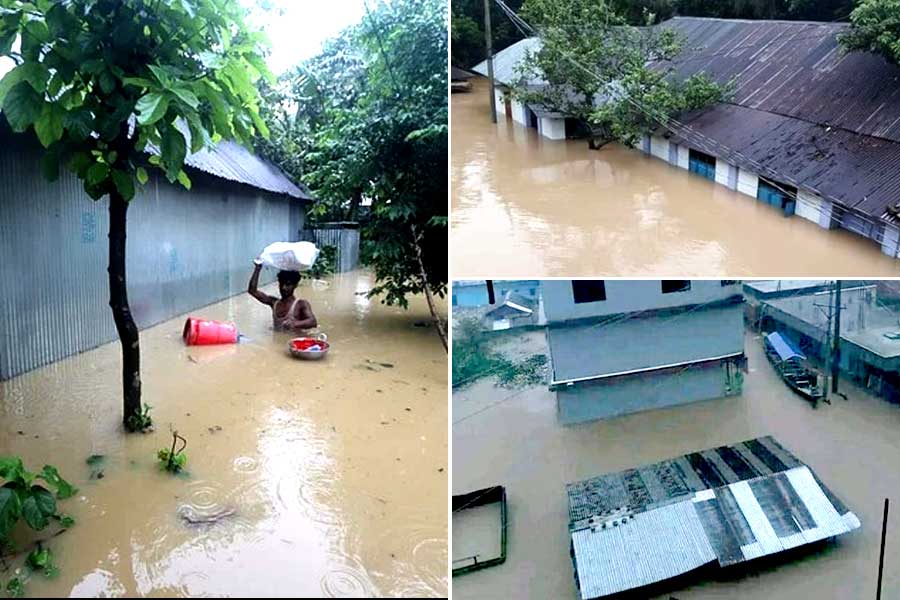 The flood situation is decreased in Bangladesh