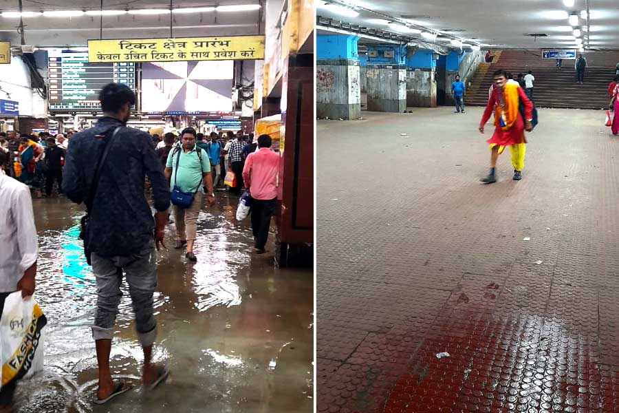 Howrah Station waterlogged due to heavy rain