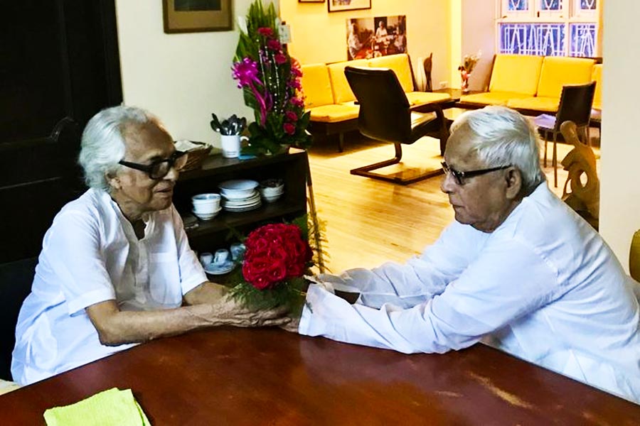The last meeting of Buddhadeb Bhattacharjee and Mrinal Sen