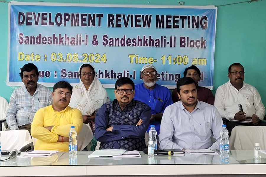 Minister Sujit Bose held an administrative meeting at Sandeshkhali