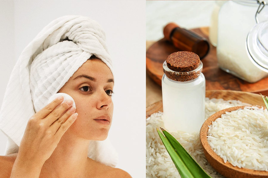 Skin Care with rice water