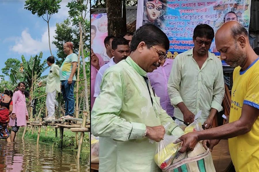 Durga Puja Donation: A club in Bangaon send Puja fund of Govt. to flood affected people