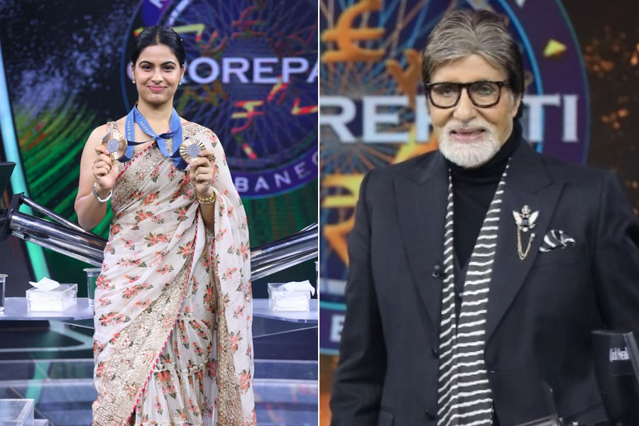 Paris Olympics Medalist Manu Bhaker gets compliment from Amitabh Bachchan in Kaun Banega Crorepati