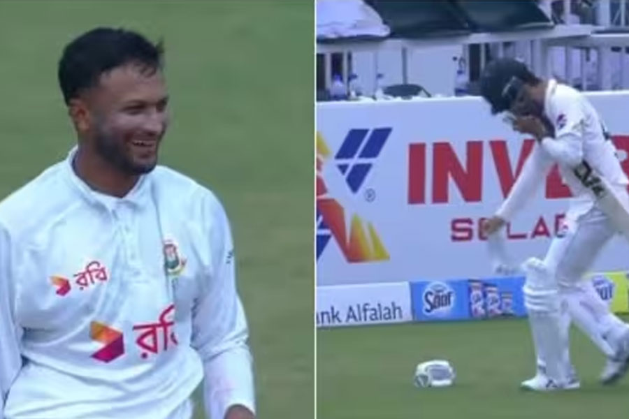 Pakistan player Abrar Ahmed rushes into field due to fear of Shakib Al Hasan's timed out
