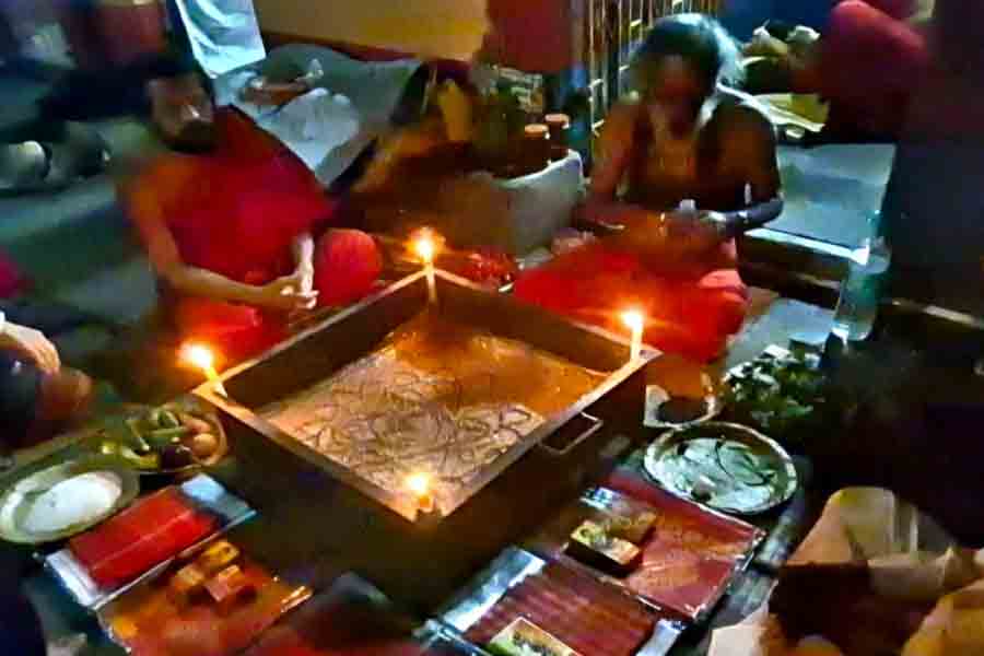 Pilgrims from far away come to Tarapith in Kaushiki Amabashya