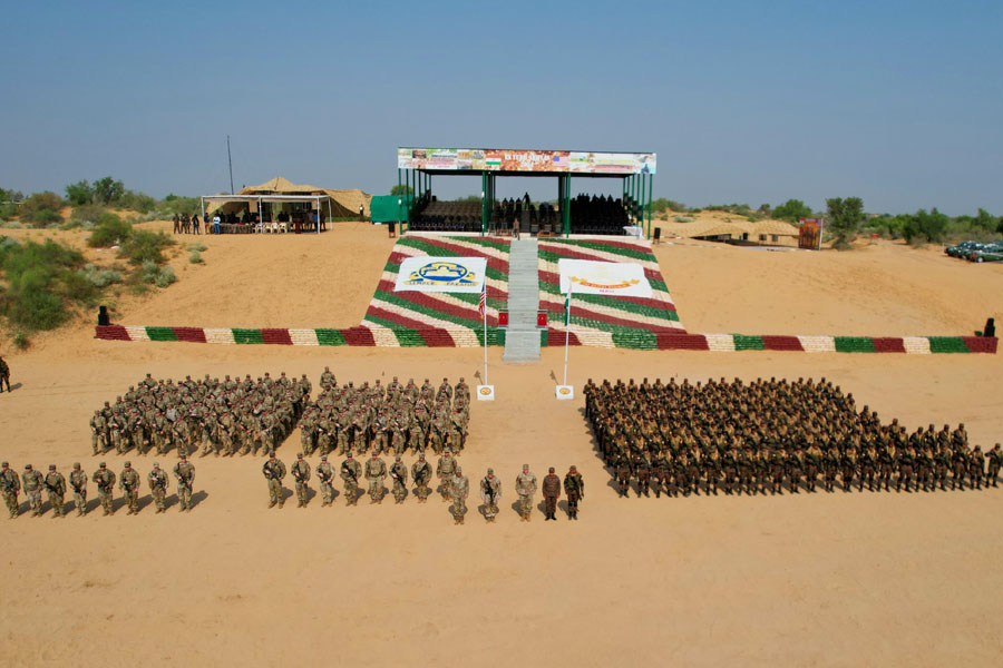 India and US joint military drill start at Rajasthan