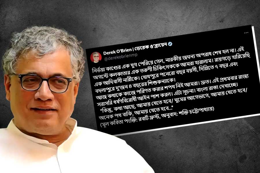 Aparajita Bill 2024: Derek O Brien remembers Robert Frost's poem to fight crime against women