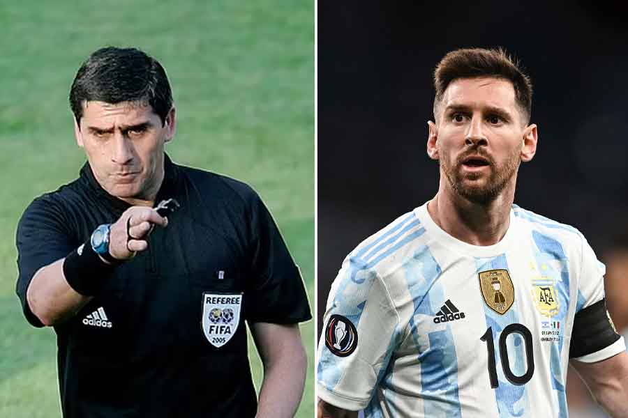 Referee shockingly admits sparing Lionel Messi a yellow card after making agreement for his shirt