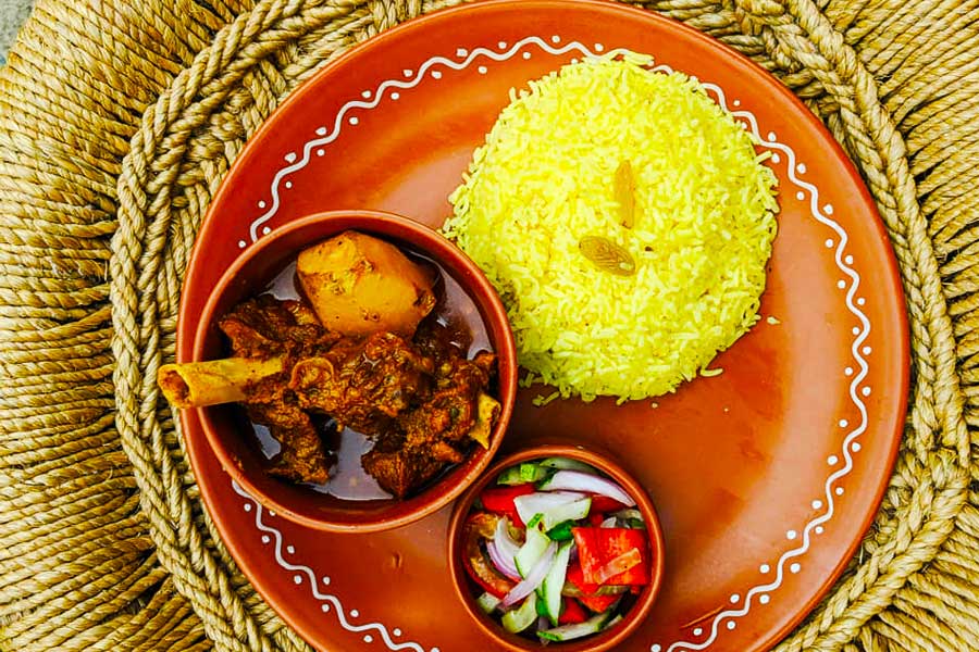 Mutton Recipe with Pulao for Valentine's day